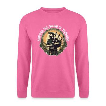 Bagpiper Scottish bagpipe sound - Sweat-shirt Unisexe - rose - Devant