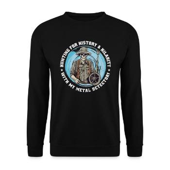 Les détecteurs Sondler sondent la chasse amusante - Sweat-shirt Unisexe - noir - Devant - Alina (178cm) & Michal (187cm)