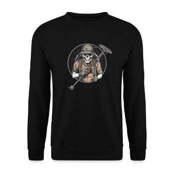 Detectorists Sondler Sondeln Retro-Vintage - Unisex Sweatshirt - black - Front - Alina (178cm) & Michal (187cm)