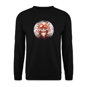 Champignons Cueilleurs de champignons Producteurs de champignons Joueurs de jeux - Sweat-shirt Unisexe - noir - Devant - Alina (178cm) & Michal (187cm)
