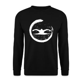 Swimmers swim swim - Unisex Sweatshirt - black - Front - Alina (178cm) & Michal (187cm)