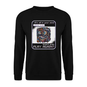 Pinball Pinball Machine Arcade Gamer Funny - Unisex Sweatshirt - black - Front - Alina (178cm) & Michal (187cm)