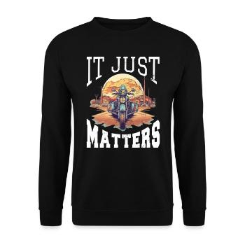 Trike trike rider moteur trike funny trike bike - Sweat-shirt Unisexe - noir - Devant - Alina (178cm) & Michal (187cm)