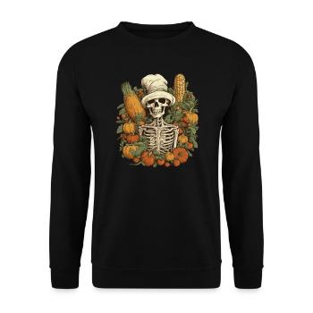 Gärtnerin Gartenpflanzen Vegetarier-Gärtner - Unisex Pullover - Schwarz - Vorne - Alina (178cm) & Michal (187cm)