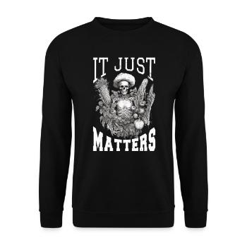 Jardinier Plante de jardin Dictons de l’agriculteur Vintage - Sweat-shirt Unisexe - noir - Devant - Alina (178cm) & Michal (187cm)