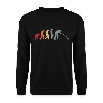 Petanque Boccia Petanque Balls Boules Player - Unisex Sweatshirt - black - Front - Alina (178cm) & Michal (187cm)