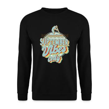 SUPtember Stand up paddling board Stehpaddler - Unisex Pullover - Schwarz - Vorne - Alina (178cm) & Michal (187cm)