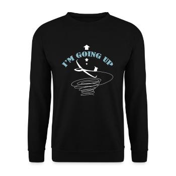I'M GOING UP - Sweat-shirt Unisexe - noir - Devant - Alina (178cm) & Michal (187cm)