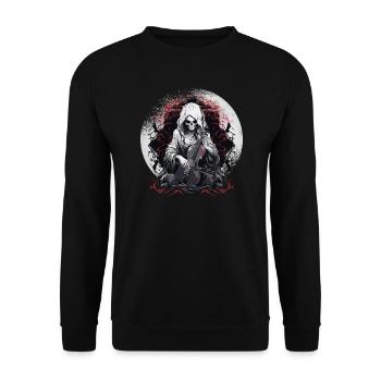 Cello player, cellist-musician, collo music - Unisex Sweatshirt - black - Front - Alina (178cm) & Michal (187cm)