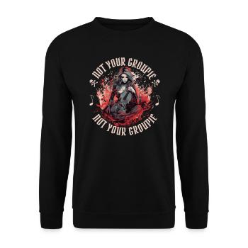 Cello Player Cellist Gothic Witchcraft Funny - Unisex Sweatshirt - black - Front - Alina (178cm) & Michal (187cm)
