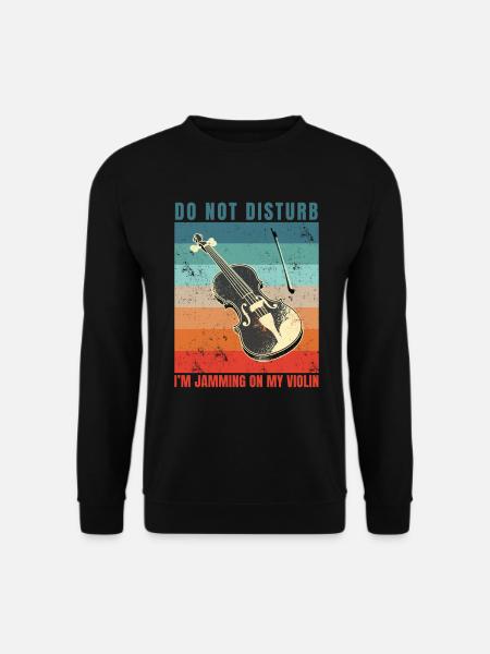 Violinist-Musiker Geigen Musik-Instrumente Geiger - Unisex Pullover - Schwarz
