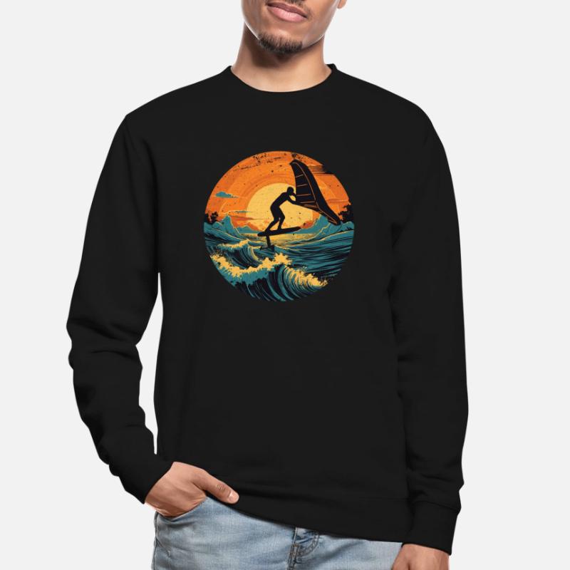 Wingfoil Surfer Wingfoiling Board Hydrofoiling Unisex Sweatshirt