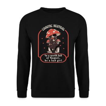 champignons, cueilleurs de champignons, champignons, producteurs, champignons drôles - Sweat-shirt Unisexe - noir - Devant - Alina (178cm) & Michal (187cm)