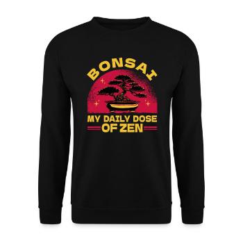 Bonsai Tree, Plants, Bonsai Tree, Funny Zen-live - Unisex Sweatshirt - black - Front - Alina (178cm) & Michal (187cm)