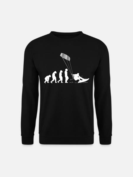 Kitesurf Kiteboard Kitesurfing Kite-Surf Evolution - Sweat-shirt Unisexe - noir