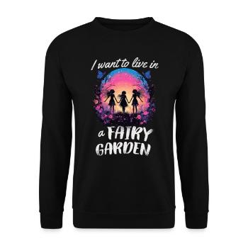 Garten Gartenpflanzen Landschaftsgärtner lustiges - Unisex Pullover - Schwarz - Vorne - Alina (178cm) & Michal (187cm)