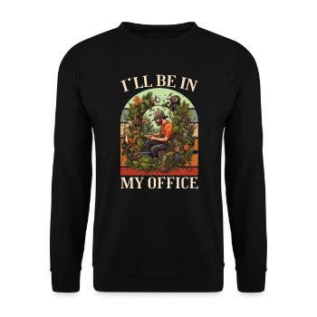 Garten Gartenpflanzen Landschaftsgärtner lustiges - Unisex Pullover - Schwarz - Vorne - Alina (178cm) & Michal (187cm)