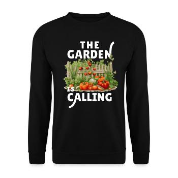 Gärtnerin Gartenpflanze Hobbygärtner Floristin - Unisex Pullover - Schwarz - Vorne - Alina (178cm) & Michal (187cm)