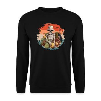 Gärtnerin Gartenpflanzen Vegetarier-Gärtner - Unisex Pullover - Schwarz - Vorne - Alina (178cm) & Michal (187cm)