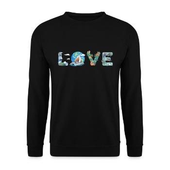 Catamaran Bateau Voilier Voile Sailor Environnement - Sweat-shirt Unisexe - noir - Devant - Alina (178cm) & Michal (187cm)