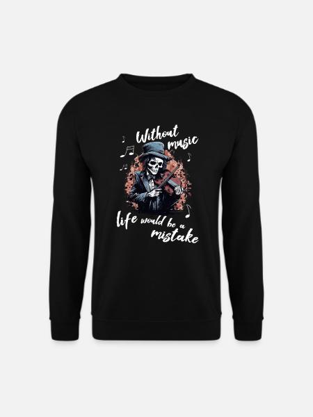 Violinist-Musiker Geigen Musik-Instrumente Geiger - Unisex Pullover - Schwarz