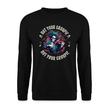Violinist-Musiker Geigen Musik-Instrumente - Unisex Pullover - Schwarz - Vorne - Alina (178cm) & Michal (187cm)