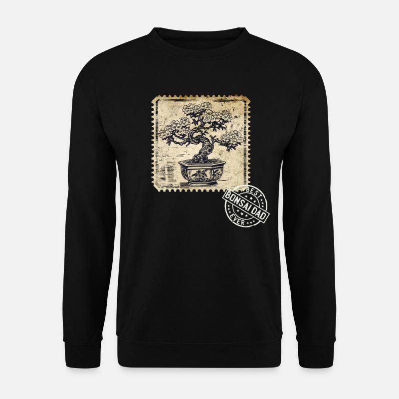Bonsai-Papa Bonsaibaum Bonsai-Pflanzen - Unisex Pullover - Schwarz