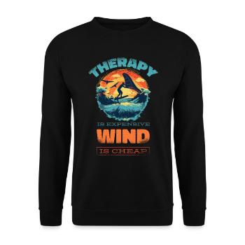 Wingfoil-Surfer Wingfoiling Zubehör Wing-Foiling - Unisex Pullover - Schwarz - Vorne - Alina (178cm) & Michal (187cm)