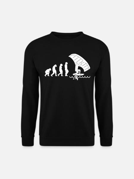 Wingfoil Surfer Wingfoiling Hydrofoil Evolution - Sweat-shirt Unisexe - noir