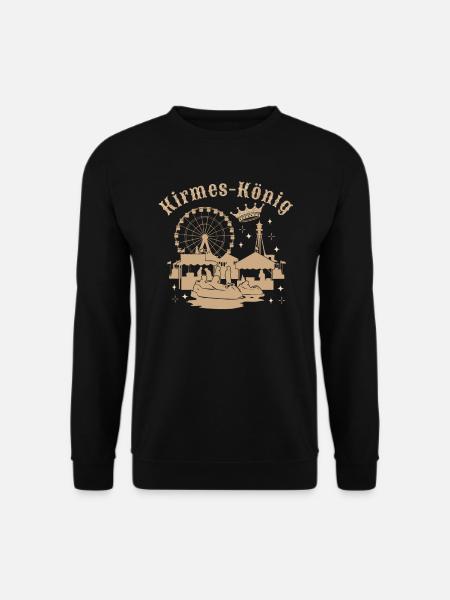 Kirmeskönig Jahrmarkt Volksfest Rummelplatz - Unisex Pullover - Schwarz