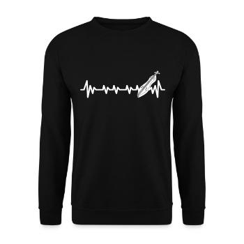 Dulcimer Musician Plucked Instrument Hammered Dulcimer - Unisex Sweatshirt - black - Front - Alina (178cm) & Michal (187cm)