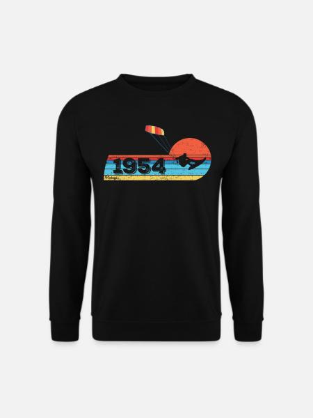 Kitesurf Anniversaire Né en 1954 - Sweat-shirt Unisexe - noir