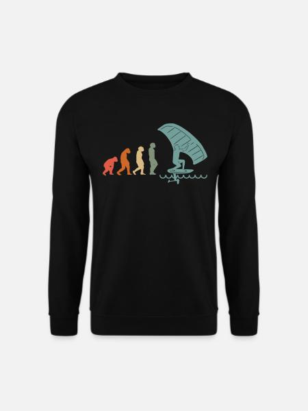 Wingfoil Surfer Wingfoiling Hydrofoil Evolution - Sweat-shirt Unisexe - noir