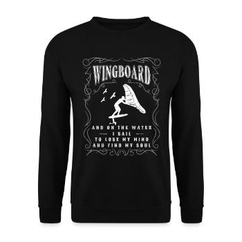 Wingfoil Surfer Wingfoil Planche Kitefoil - Sweat-shirt Unisexe - noir - Devant - Alina (178cm) & Michal (187cm)