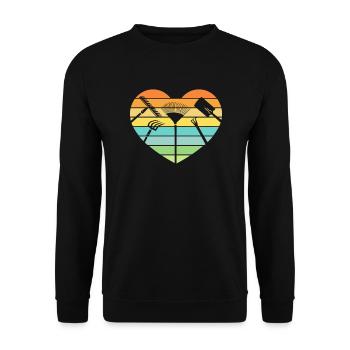 Gardener, Farmer, Landscape Gardener - Unisex Sweatshirt - black - Front - Alina (178cm) & Michal (187cm)
