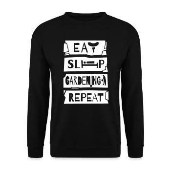 Jardinier, Agriculteur, Paysagiste - Sweat-shirt Unisexe - noir - Devant - Alina (178cm) & Michal (187cm)
