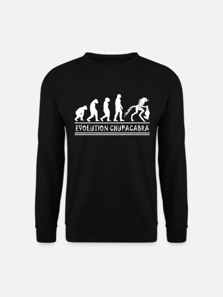 Cryptozoologistes Chupacabra Créatures Évolution - Sweat-shirt Unisexe - noir