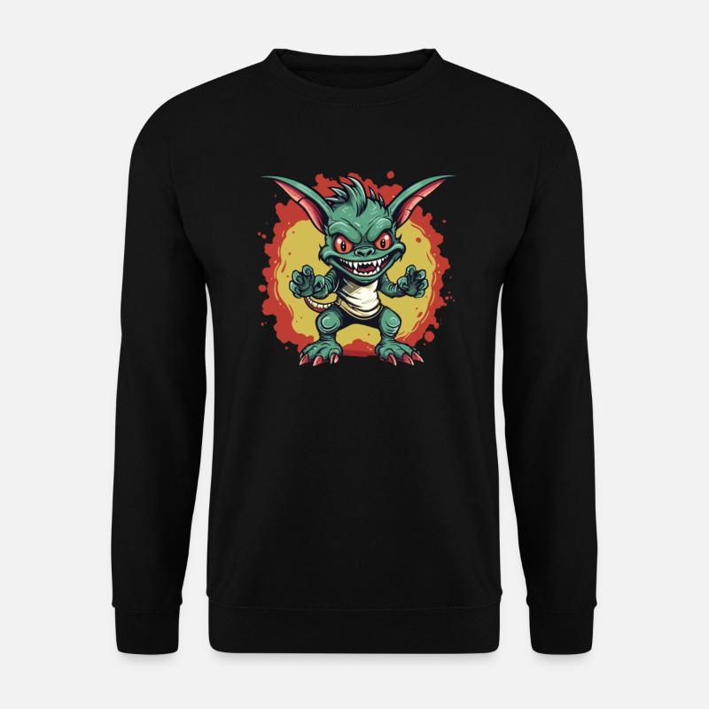 Cryptozoologists Chupacabra Creatures Cartoony - Unisex Sweatshirt - black