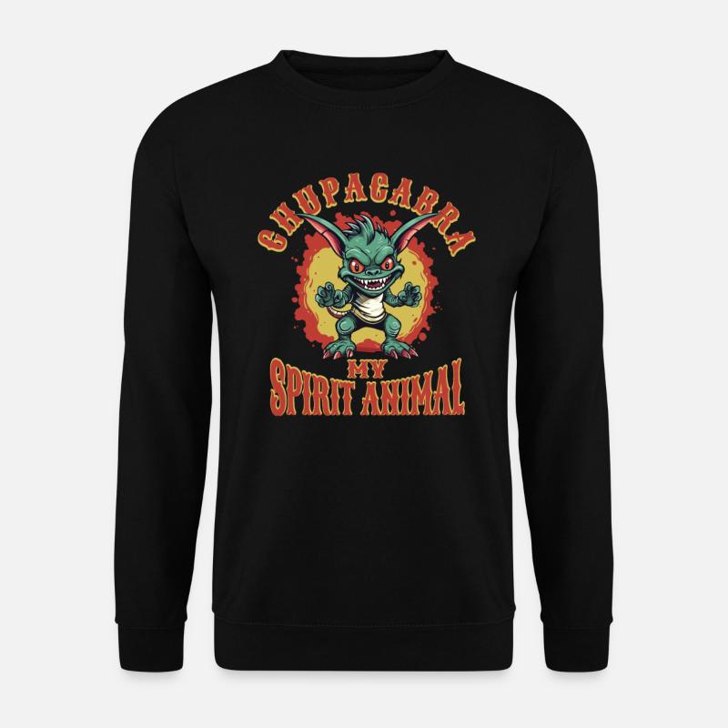 Cryptozoologists Chupacabra Creatures Funny - Unisex Sweatshirt - black