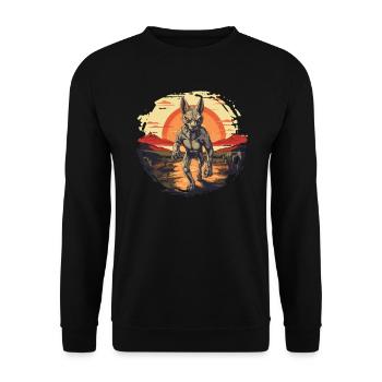 Cryptozoologists Chupacabra Creatures Texas-USA - Unisex Sweatshirt - black - Front - Alina (178cm) & Michal (187cm)