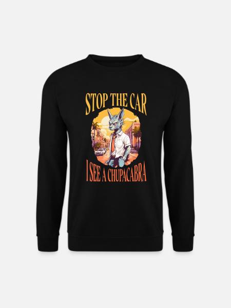 Cryptozoologists Chupacabra Creatures Funny - Unisex Sweatshirt - black