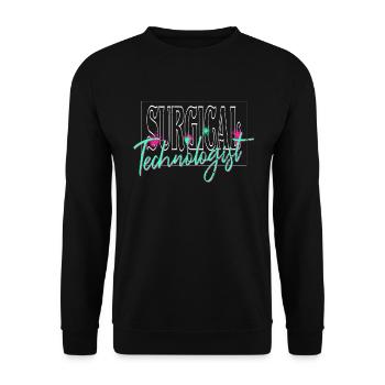 Chirurgisch-technischer Assistent Chirurg - Unisex Pullover - Schwarz - Vorne - Alina (178cm) & Michal (187cm)