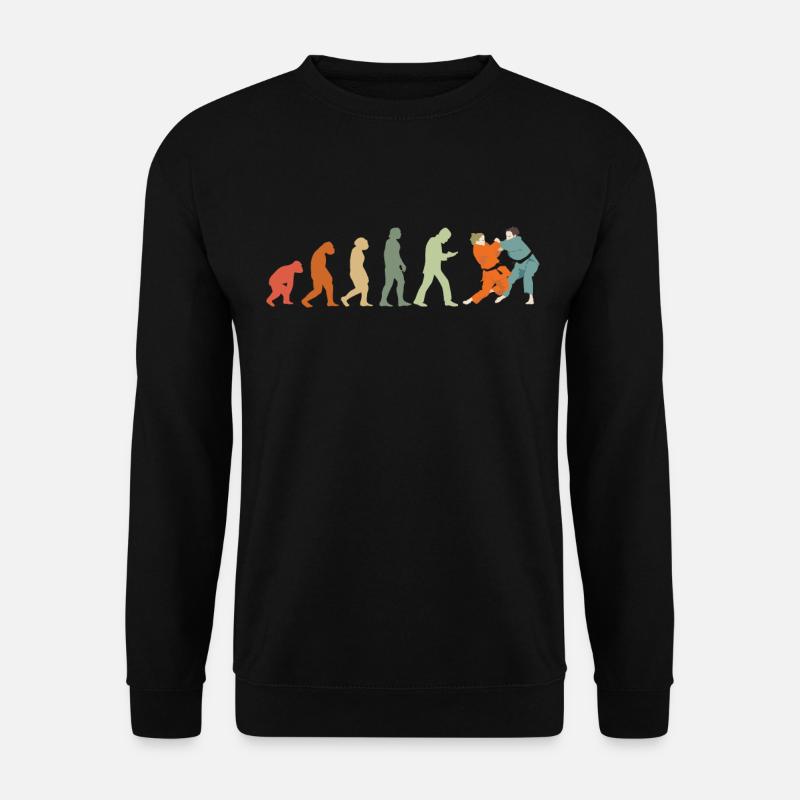 Judoka Taekwondo Karaté Aïkido Ju-Jutsu Evolution - Sweat-shirt Unisexe - noir