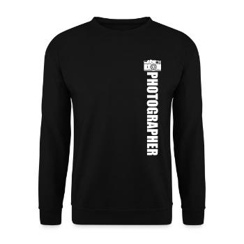 Photographe de paysage, Appareil photo, Photographe de nature - Sweat-shirt Unisexe - noir - Devant - Alina (178cm) & Michal (187cm)