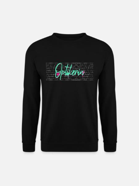 Optiker Abschluss-Geschenk Optikerin - Unisex Pullover - Schwarz