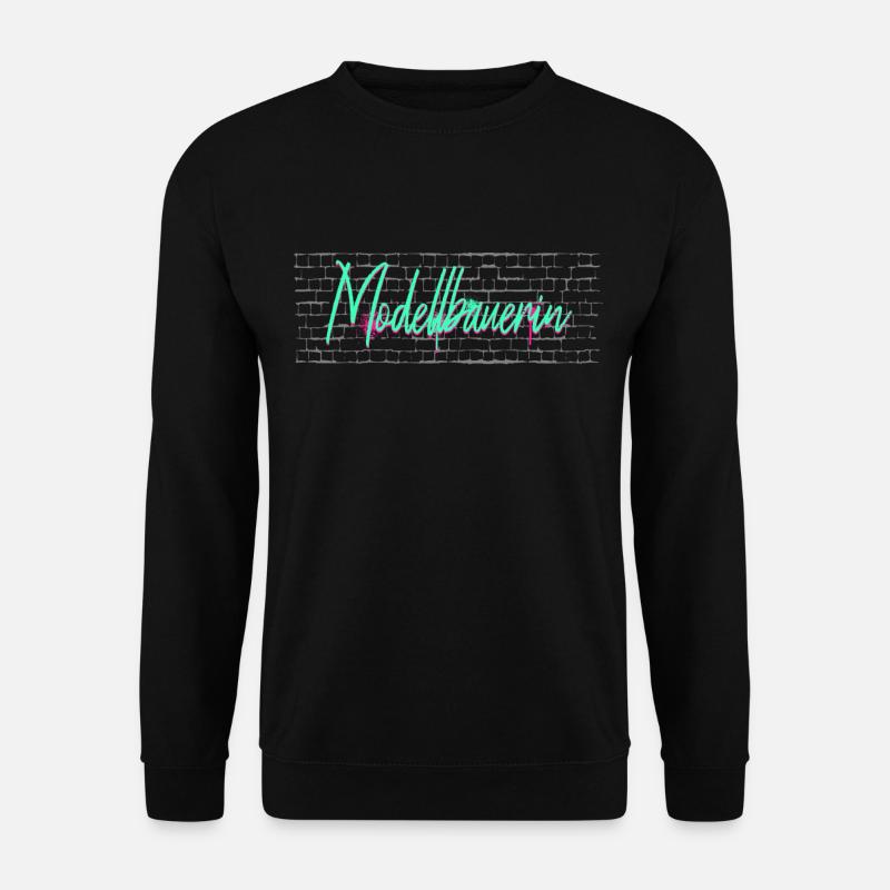 Technischer Abschluss-Geschenk Modellbauerin - Unisex Pullover - Schwarz