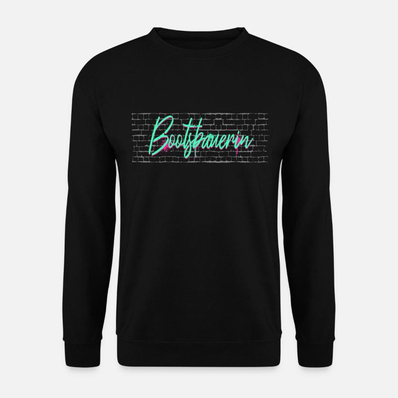 Schiffbauer Abschluss-Geschenk Bootsbauerin - Unisex Pullover - Schwarz