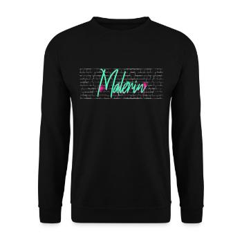 Lackierer-Anstreicher Abschluss-Geschenk Malerin - Unisex Pullover - Schwarz - Vorne - Alina (178cm) & Michal (187cm)