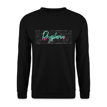 Physik Abschluss-Geschenk Physikerin - Unisex Pullover - Schwarz - Vorne - Alina (178cm) & Michal (187cm)