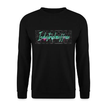 Kaufmann Abschluss-Geschenk Industriekauffrau - Unisex Pullover - Schwarz - Vorne - Alina (178cm) & Michal (187cm)